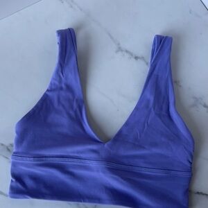 lululemon athletica Align V neck bra a/b cup - dark lavender purple size 4